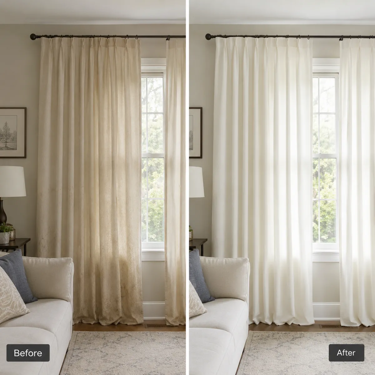 Blinds Cleaning before