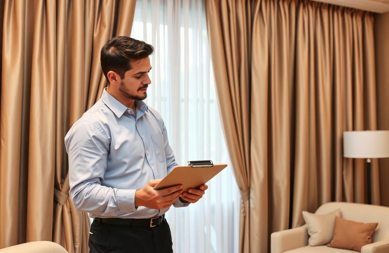 Professional drapery cleaning at a Melbourne property